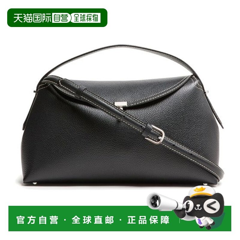 自营欧洲直邮Toteme T-Lock女士黑色小牛皮T字锁扣压纹手提包,箱包皮具/热销女包/男包,通用款女包,淘宝优惠券,粉丝福利购,淘宝优惠卷