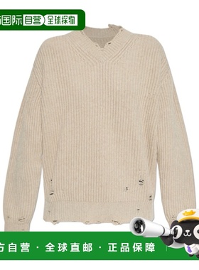 香港直邮Mm6 Maison Margiela 做旧针织毛衣 S52HN0011M13138