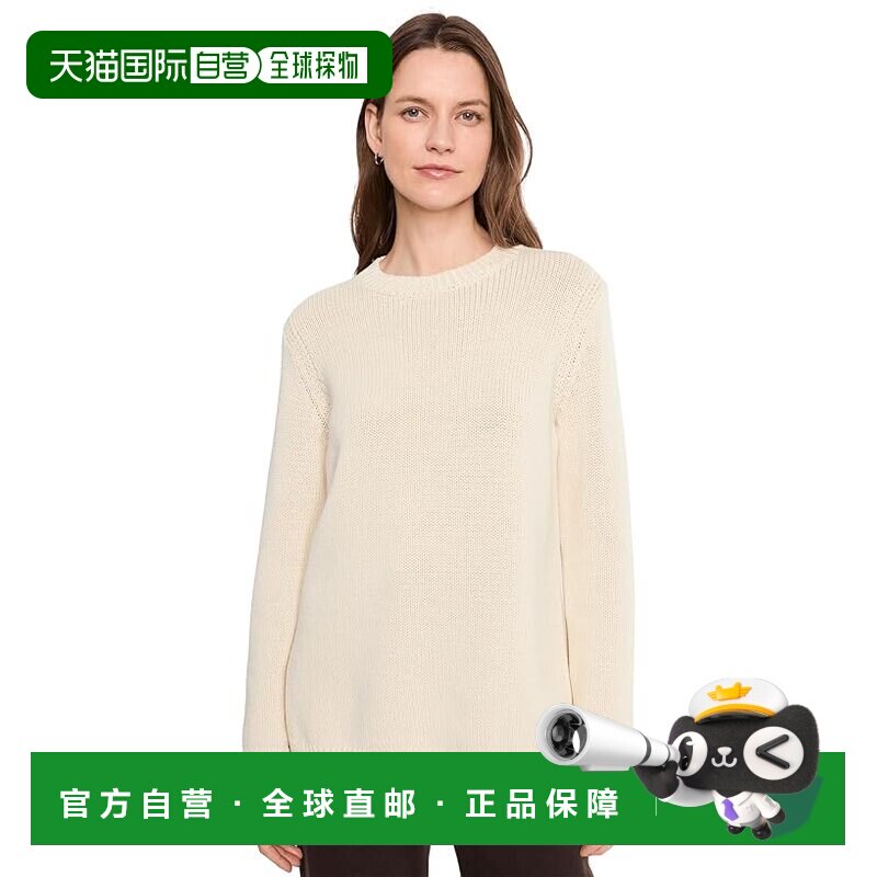 美国直邮VINCE 女士 Sweater 水手领长衫 beige米色 舒适时尚