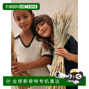 Elanie樱桃色钩针编织连衣裙 欧洲直邮Bonpoint小樱桃