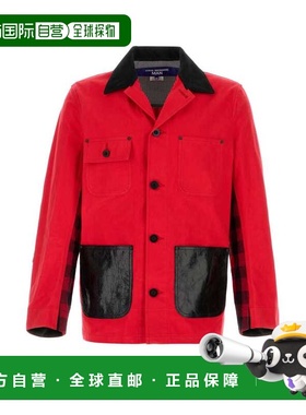 1h可退 香港直邮Junya Watanabe 渡边淳弥 男士 红色牛仔布夹克 W