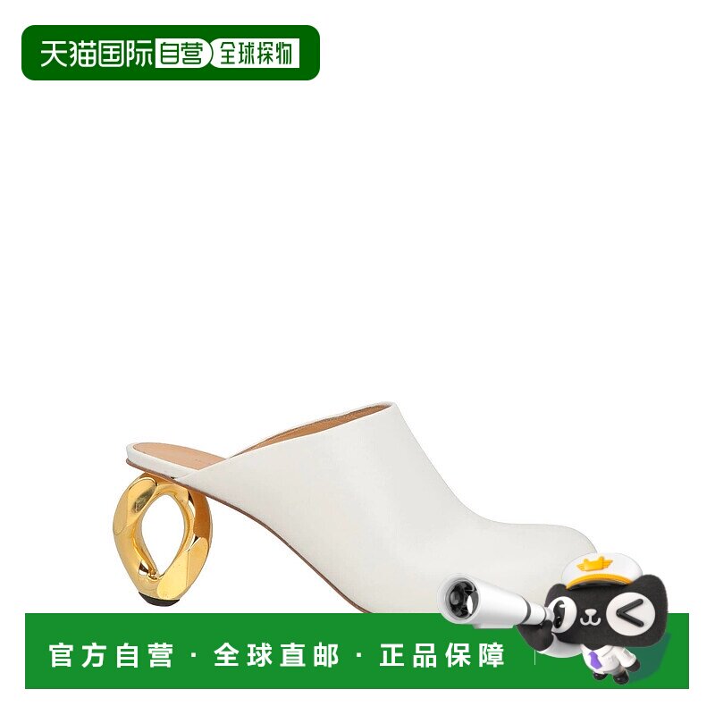 1h可退 香港直邮J.W. Anderson 女士 Mules 木屐 white白色 舒适