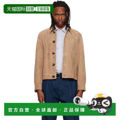 1h可退 香港直邮Hugo 雨果 男士 驼色 Stitched Pocket Detail 绒