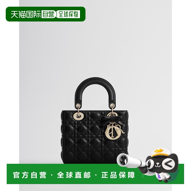 欧洲直邮Lady Dior 小号可调节肩带手袋手提包