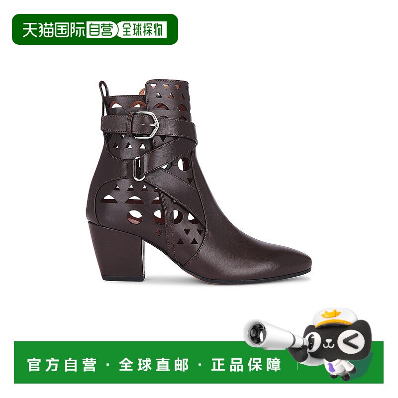1h可退 香港直邮Alaia 女士 穿孔脚踝靴 AA3B080CK224 舒适时尚