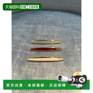 珐琅金属发夹 1h可退 三件装 Miu 5IF2762F6T 香港直邮Miu