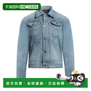 1h可退 香港直邮Sandro X Wrangler 男士 牛仔布夹克 blue蓝色 舒