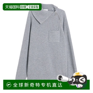 香港直邮Sportmax 女士 1h可退 斯宝麦斯 针织衫 羊绒拉链针织衫