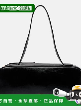 1h可退 香港直邮KHAITE 女士 Simona 漆皮肩包 black黑色 舒适时
