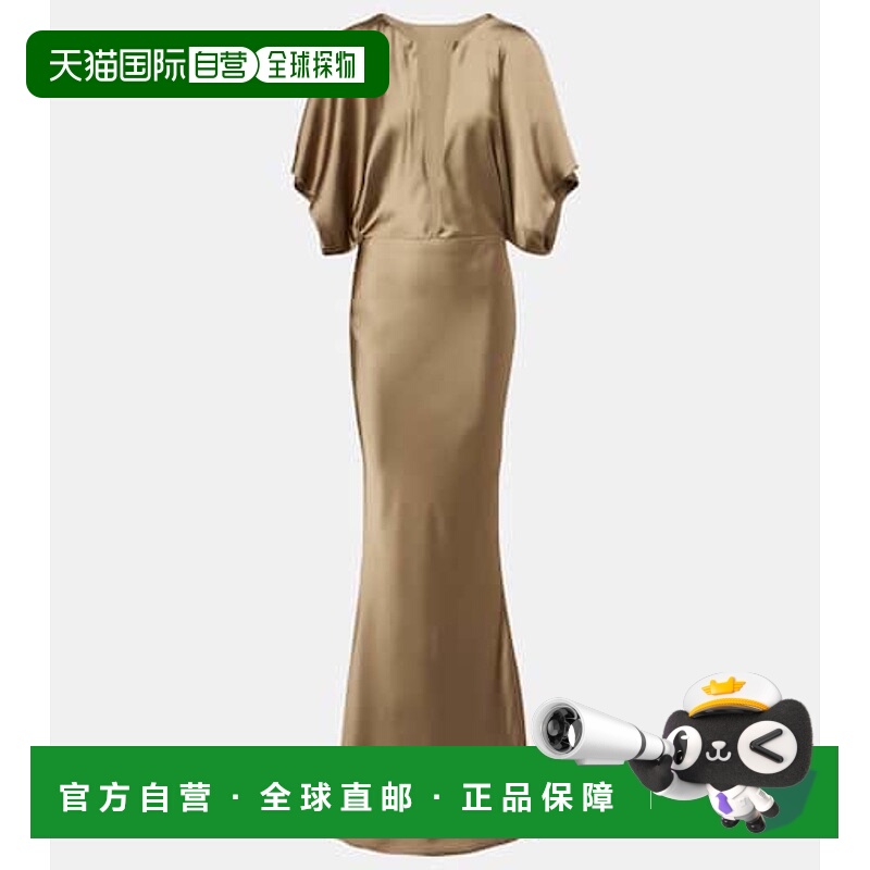 1h可退 香港直邮NORMA KAMALI 诺玛 卡玛丽 女士 Obie 缎面礼服
