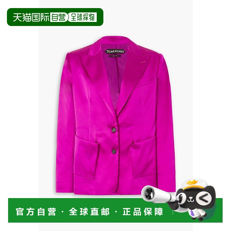 香港直邮Tom Ford 汤姆 福特 女士 缎面西装外套 223GI2953FAX945