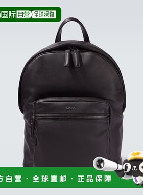 1h可退 香港直邮Zegna 杰尼亚 男士 Secondskin Hoodie 皮革背包