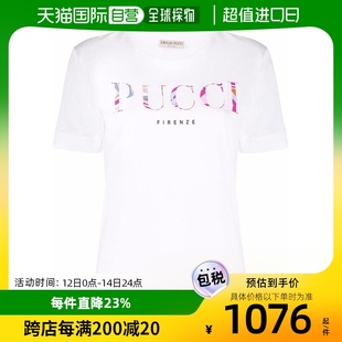 香港直邮Emilio 0EJP730E987 LOGO印花T恤 Pucci