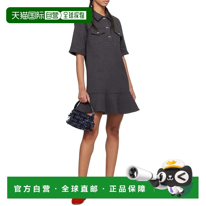 香港直邮Ganni 短袖连衣裙 T4108