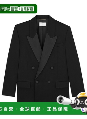 1h可退 香港直邮Saint Laurent 长袖燕尾服西装外套 860569Y7E63