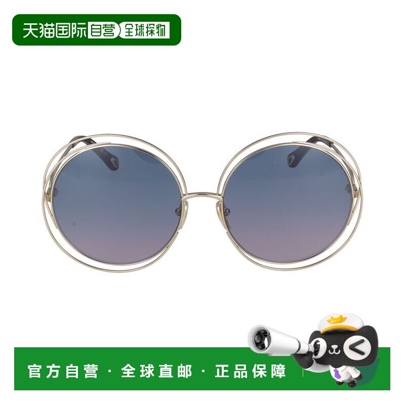 1h可退 香港直邮Chloe 蔻依 女士 圆形太阳镜 CH0045S metal金属