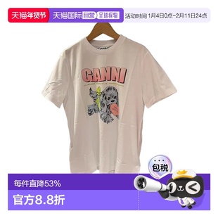 欧洲直邮ganni 女士 上装T恤