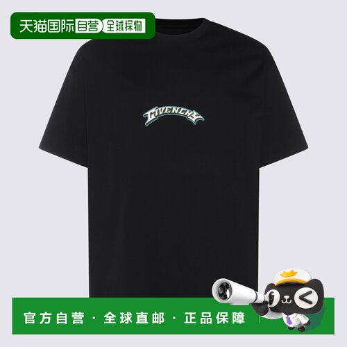 1h可退 香港直邮GIVENCHY 男士T恤 BM71JA3YJY004 SS2024 黑色 Tw