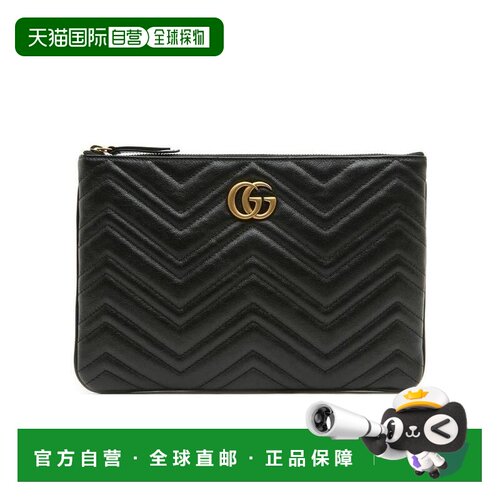 自营1h可退 Gucci GG Marmont绗缝手拿包 5255410OLET古驰