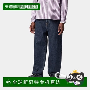 牛仔裤 欧洲直邮Carhartt 蓝色棉休闲裤 Wip 子 男士