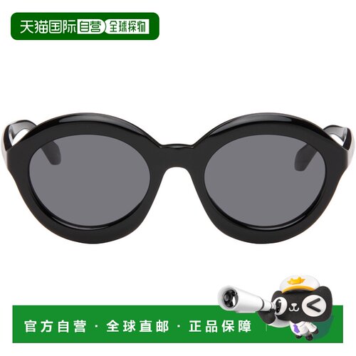 香港直邮alaia 女士 ALAÏA 黑色太阳镜 AA0088S001BLACKBLACKGRE