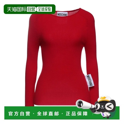 1h可退 香港直邮Moschino 莫斯奇诺 女士 毛衣 red红色 舒适时尚