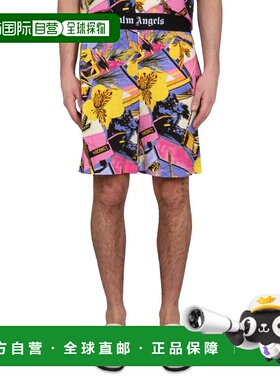 1h可退 香港直邮Palm Angels 棕榈天使 男士 徽标短裤 PMCB044S23