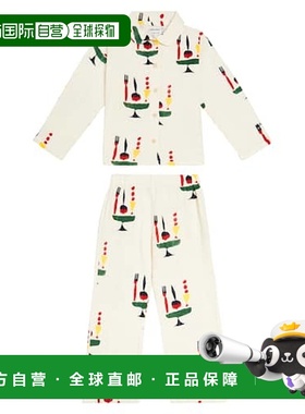 香港直邮bobo choses 女童 Feast 印花棉质睡衣童装