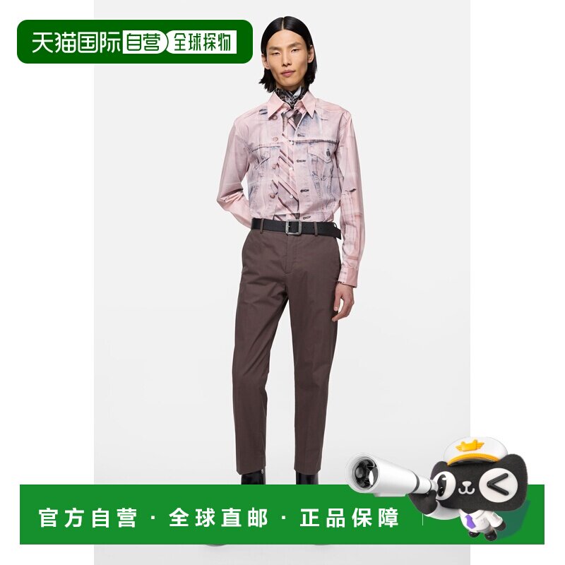 自营欧洲直邮Acne Studios 男士水洗紫色棉质裤子男装裁缝裤图片