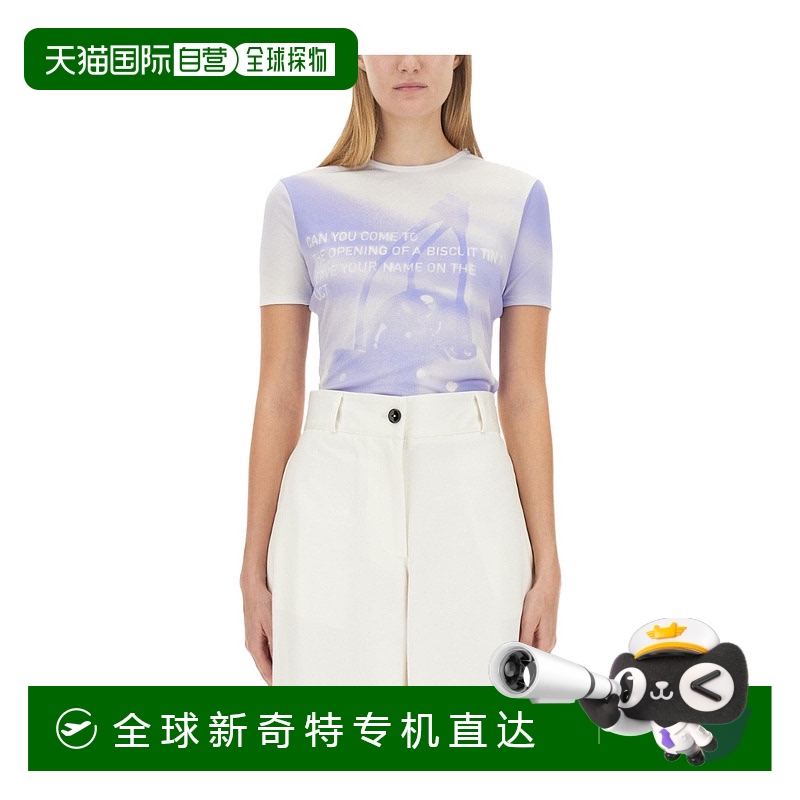 香港直邮Jil Sander 吉尔 桑达 女士 圆领短袖T恤 J03GC0105J2011