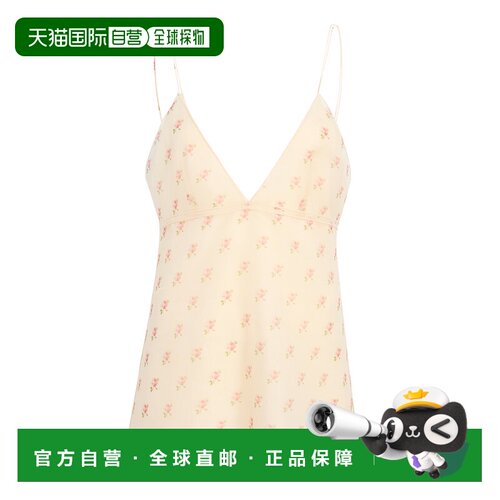 1h可退美国直邮KHAITE 女士 Timy 花卉印花真丝欧根纱性感吊带背