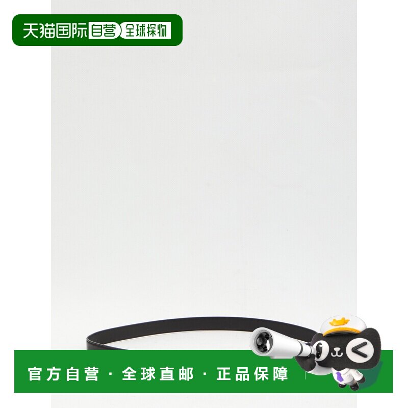 香港直邮GUCCI 女士腰带 855897AAFYJ1063 SS2026 黑色 细长扣腰