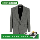 威尔士亲王格纹羊毛西装 香港直邮Saint 男士 圣罗兰 外套 Laurent