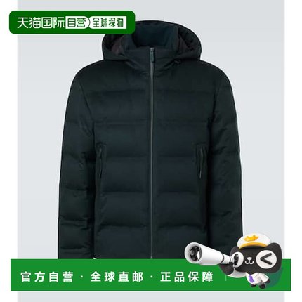 香港直邮zegna 杰尼亚 男士 Elements 高科技羊绒羽绒夹克