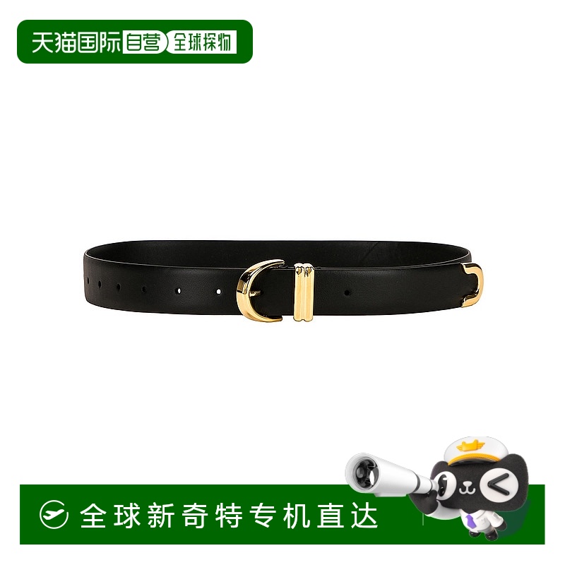 1h可退 香港直邮KHAITE 女士 Bambi 细款皮带 10010704 black黑色