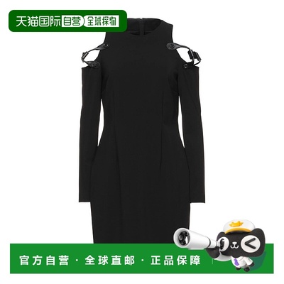 1h可退 香港直邮Moschino 莫斯奇诺 女士 紧身连衣裙 black黑色