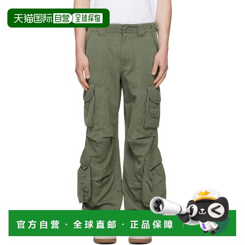 香港直邮Balmain 巴尔曼 男士 卡其色工装裤 HH1PQ485CG647KHKAKI