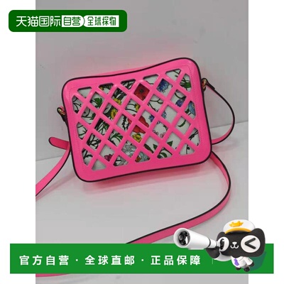 香港直邮GUCCI 女士斜挎包 5501320ZQAX5682 SS2019 红色 镂空印