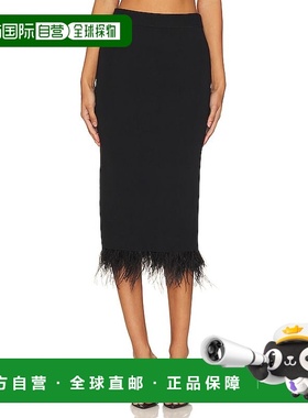 1h可退 香港直邮Central Park West 女士 Sylvie Sweep 鹤毛半身