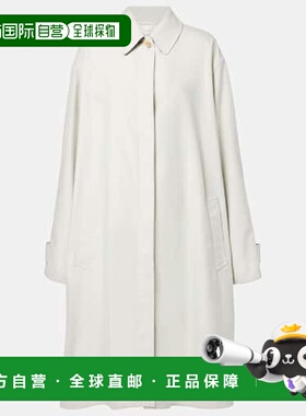 香港直邮The Row 女士 Pluma 棉质羊绒大衣 white白色 舒适时尚
