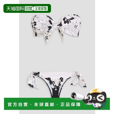 1h可退 香港直邮ZIMMERMANN 女士 印花抹胸比基尼 3064WSS244SETI