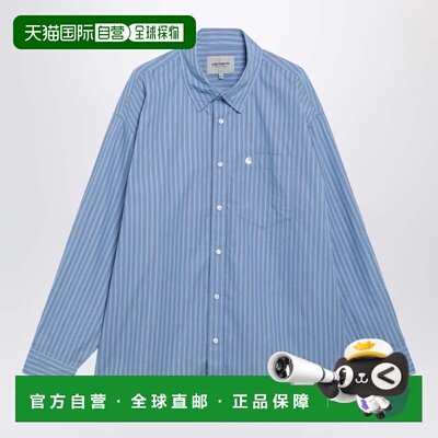 香港直邮CARHARTT WIP 男士 Keene Keen Stripe/Curacao 长袖棉质