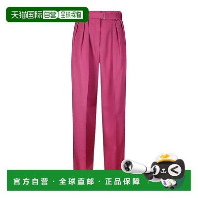 欧洲直邮LANVIN 女士休闲裤RWTR00025857A2459羊毛西装裤直筒裤