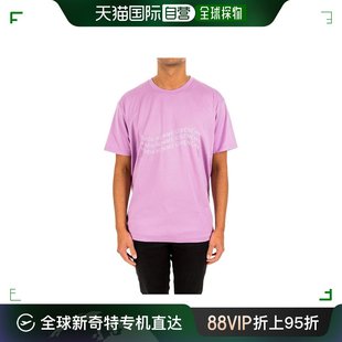 粉紫色棉质圆领短袖 香港直发Givenchy纪梵希男士 T恤BM70UF3002
