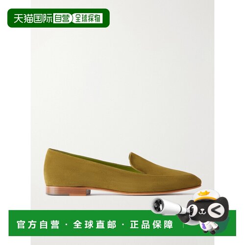 香港直邮MANOLO BLAHNIK 莫罗 伯拉尼克 女士 Pitaka 绒面革乐福