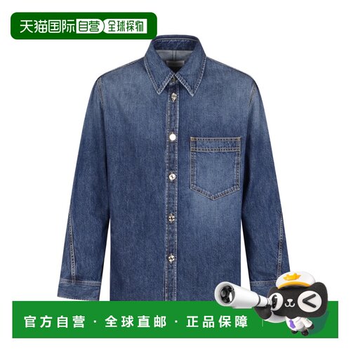 1h可退 香港直邮GIVENCHY 男士衬衫 BM615W516L401 SS2026 蓝色 D