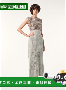 自营欧洲直邮Loro Piana 女士灰色拼色羊绒背心