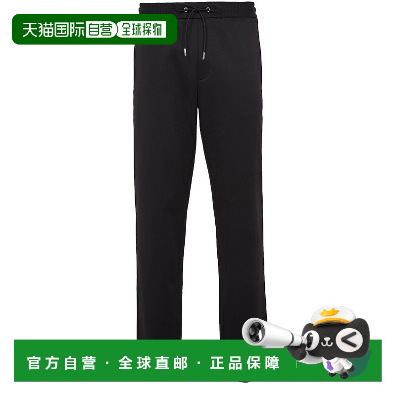 1h可退 香港直邮Moncler 盟可睐 男士 慢跑长裤 black黑色 舒适时