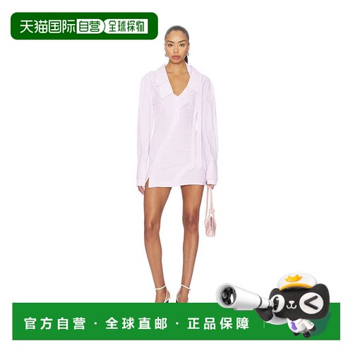 香港直邮The Attico 女士 衬衫式迷你连衣裙 261WCA00514
