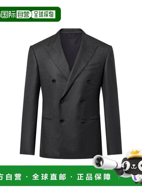 自营1h可退 欧洲直邮LV路易威登 Pont Neuf系列男士深灰色羊毛翻